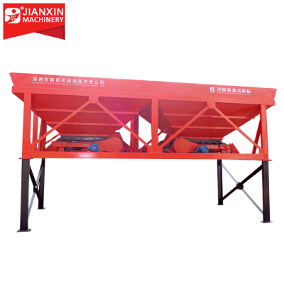 2/3 bins small automatic loader or belt conveyor material hopper concrete batching hopper pld 800 48m3/h